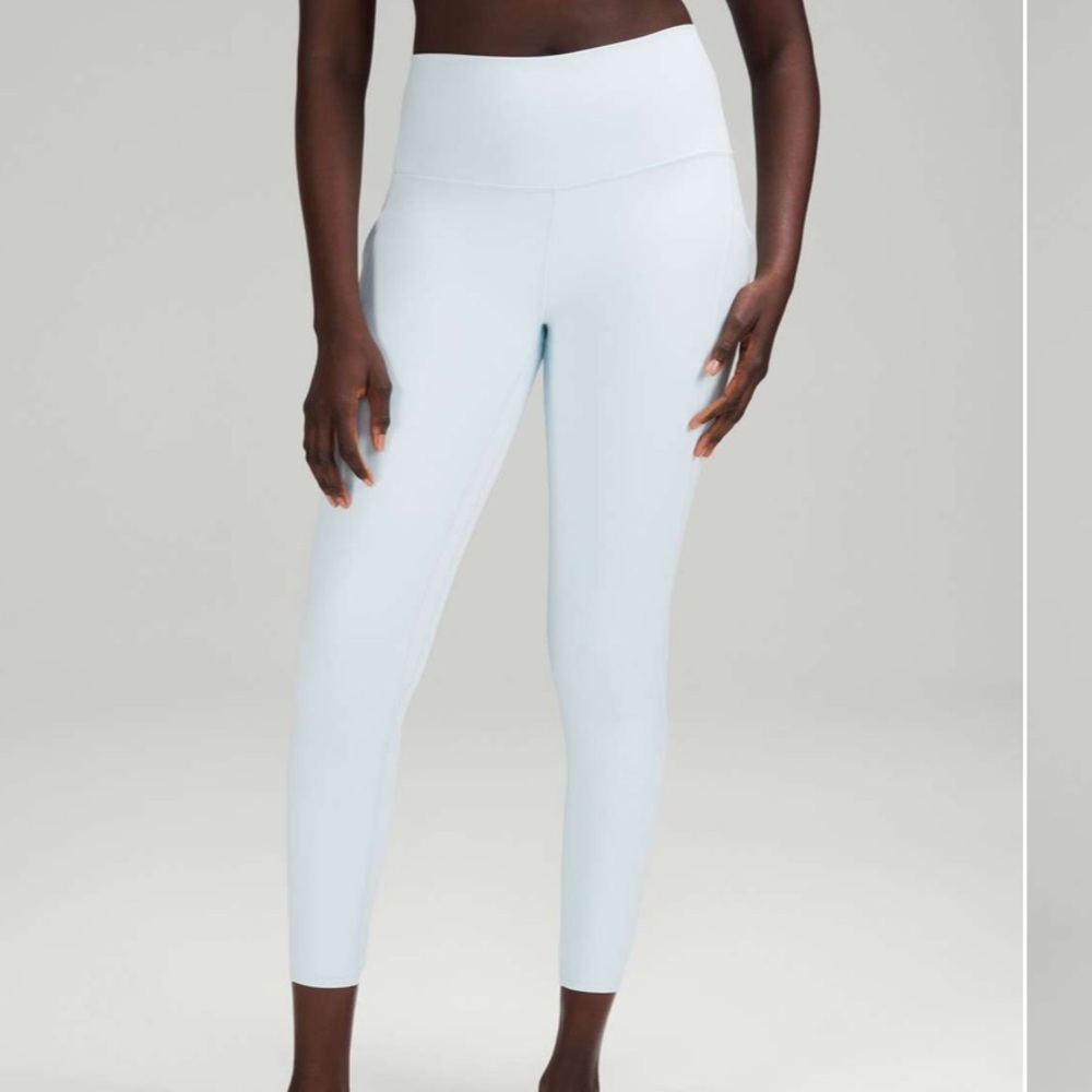 Lululemon Women’s Light Blue Align High-Rise Pant with Pockets 25" Size 12